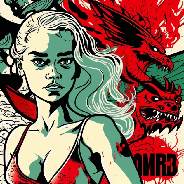 daenerys-targaryen-art-style-of-jack-kirby