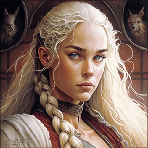 daenerys-targaryen-art-style-of-larry-elmore