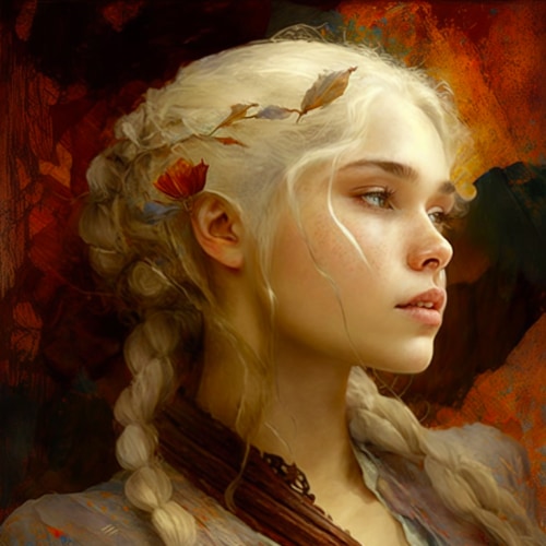 daenerys-targaryen-art-style-of-leon-bakst