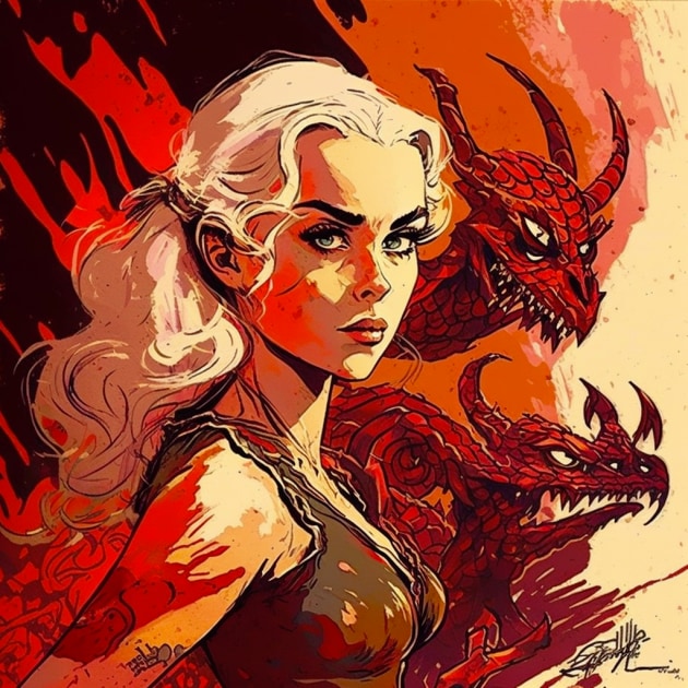 daenerys-targaryen-art-style-of-ralph-bakshi