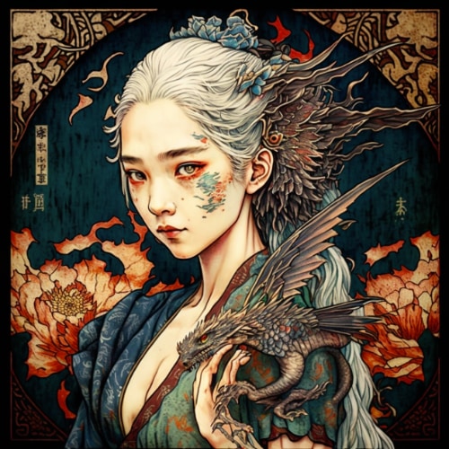 daenerys-targaryen-art-style-of-utagawa-kuniyoshi