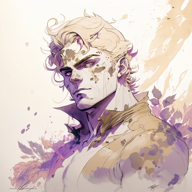 Dio Brando in the Art Style of Aiartes