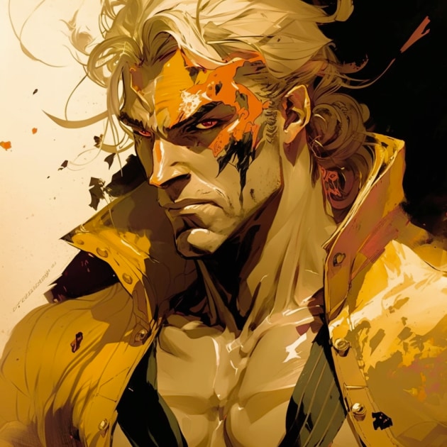 Dio Brando in the Art Style of Aiartes