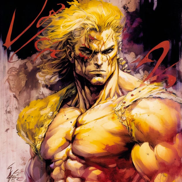 Dio Brando in the Art Style of Aiartes