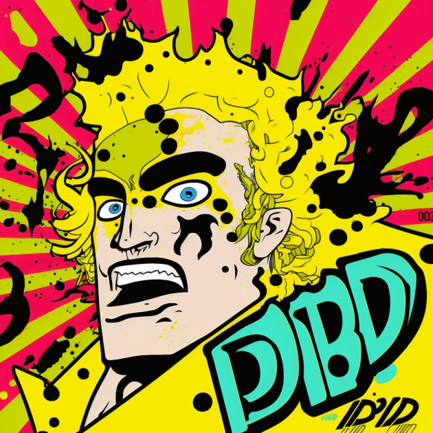 dio-brando-art-style-of-jon-burgerman