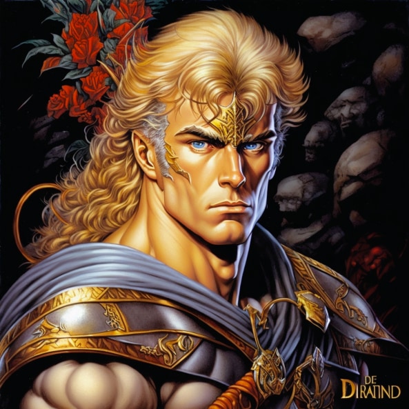 dio-brando-art-style-of-larry-elmore