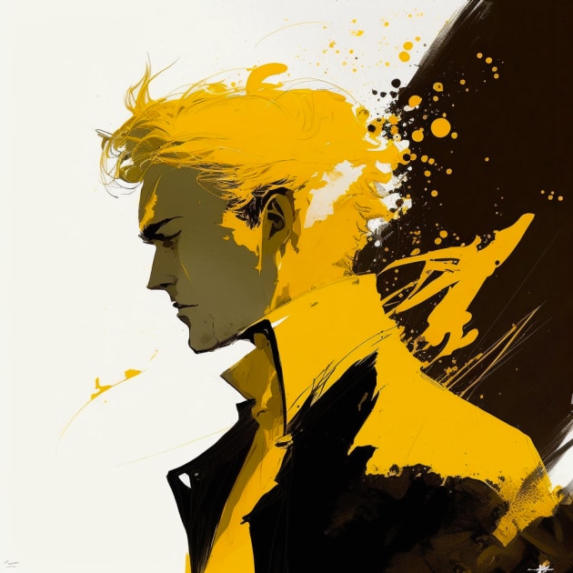 Dio Brando in the Art Style of Aiartes