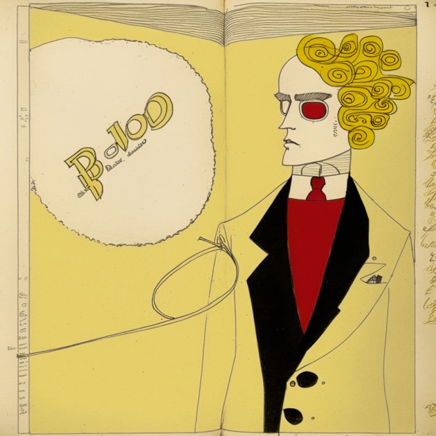 dio-brando-art-style-of-saul-steinberg