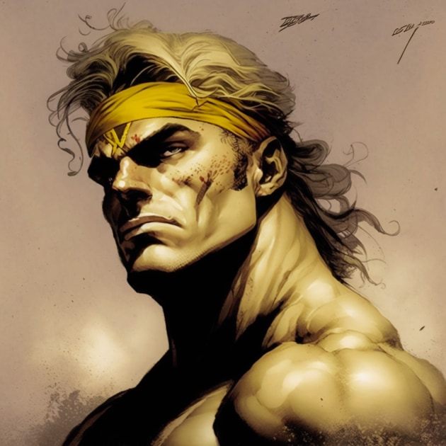 Dio Brando in the Art Style of Aiartes