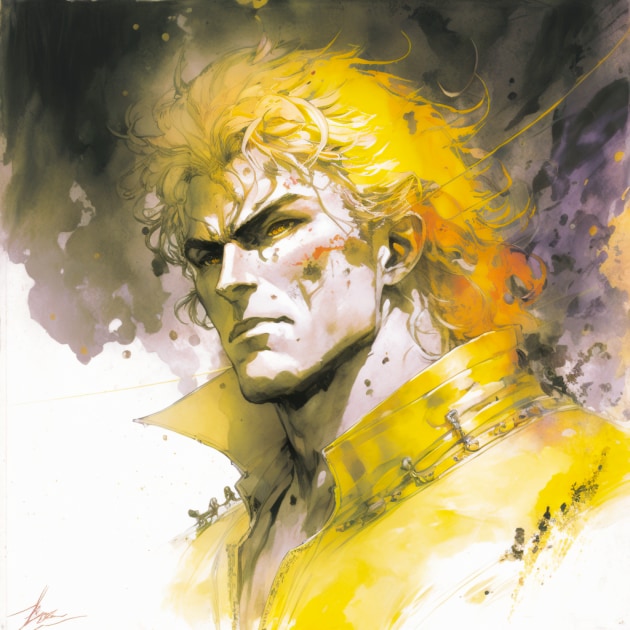 dio-brando-art-style-of-yoshitaka-amano