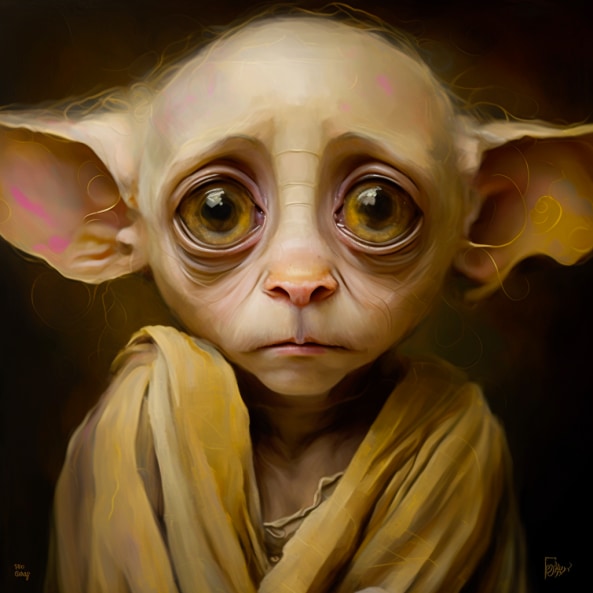 dobby-art-style-of-gustav-klimt