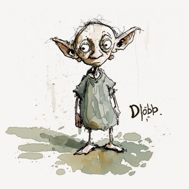 Dobby The House Elf Drawing Sketch - Drawing Skill