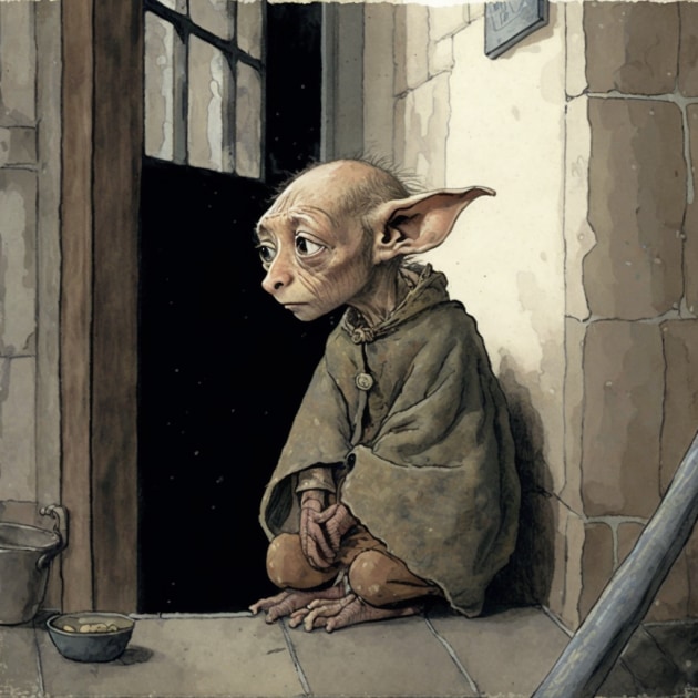 dobby-art-style-of-randolph-caldecott