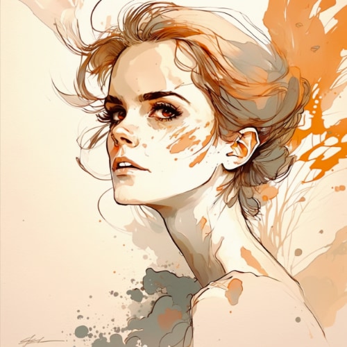 emma-watson-art-style-of-aiartes