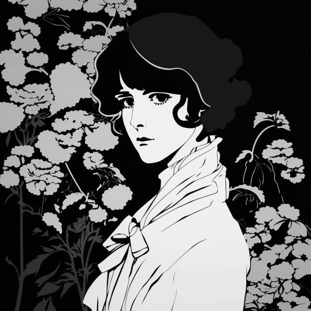 emma-watson-art-style-of-aubrey-beardsley