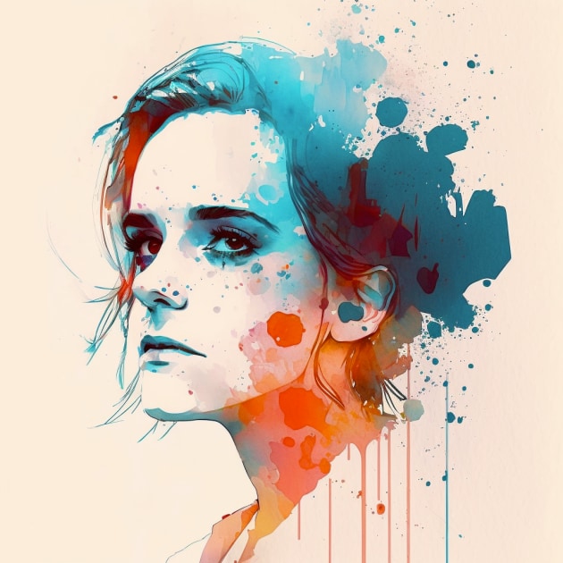 emma-watson-art-style-of-conrad-roset