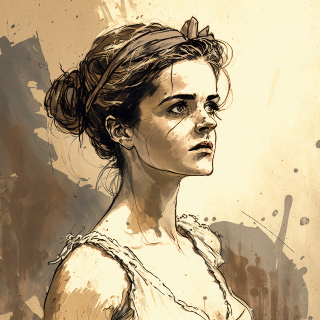 emma-watson-art-style-of-heinrich-kley