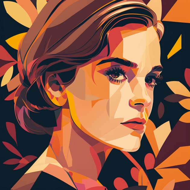 emma-watson-art-style-of-josh-agle