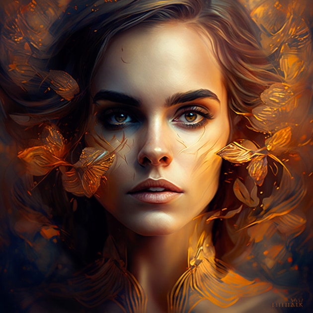 emma-watson-art-style-of-karol-bak