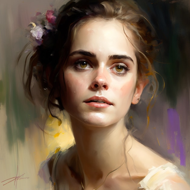 emma-watson-art-style-of-pino-daeni