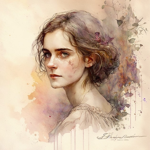 emma-watson-art-style-of-warwick-goble