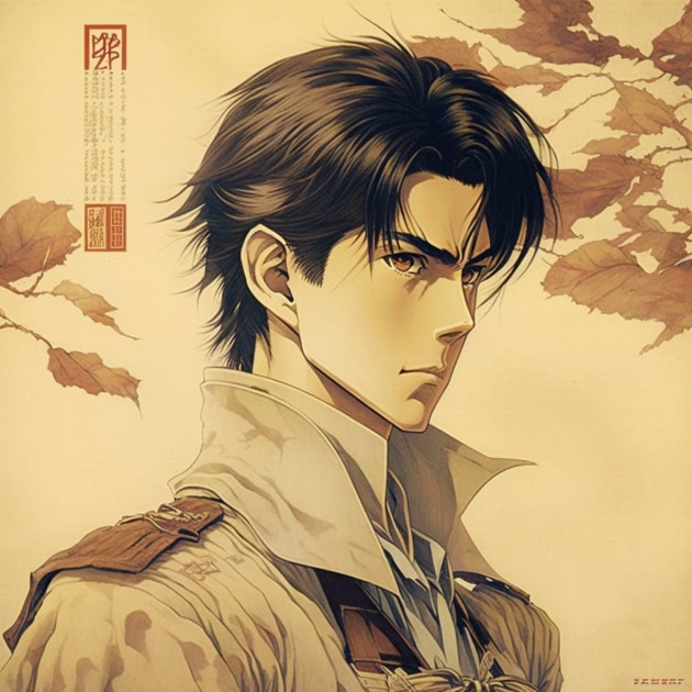 eren-yeager-art-style-of-ohara-koson