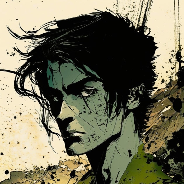 eren-yeager-art-style-of-sergio-toppi