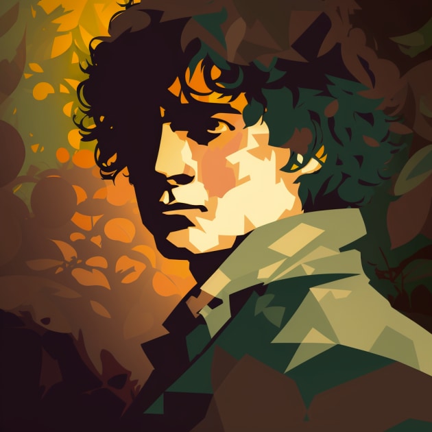 frodo-baggins-art-style-of-aaron-douglas