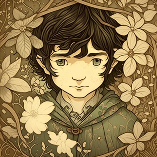 frodo-baggins-art-style-of-audrey-kawasaki