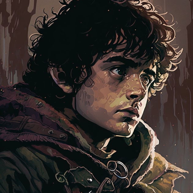 frodo-baggins-art-style-of-jack-kirby