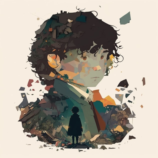 frodo-baggins-art-style-of-keith-negley