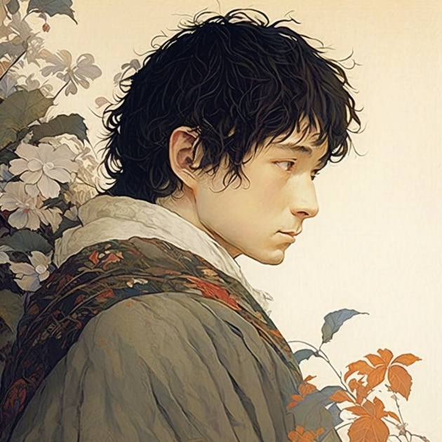 frodo-baggins-art-style-of-ohara-koson