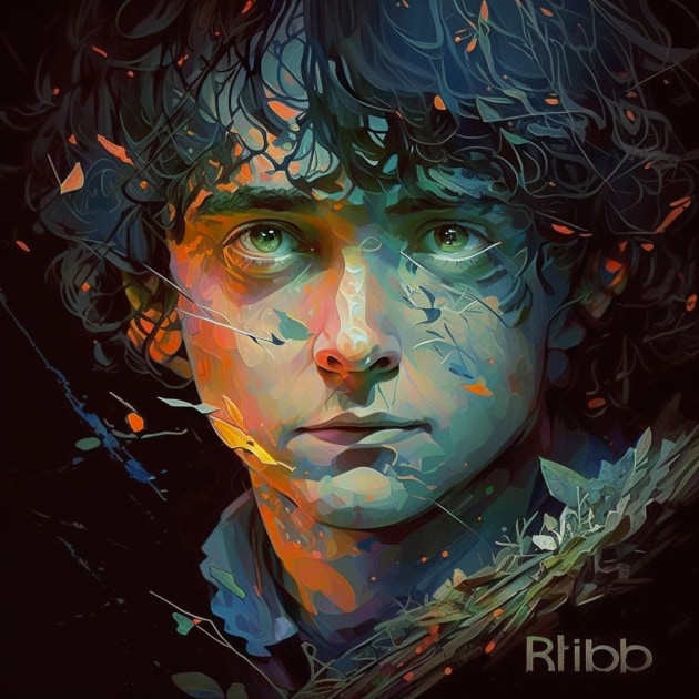 frodo-baggins-art-style-of-philippe-druillet