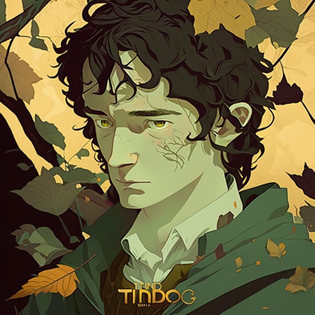 frodo-baggins-art-style-of-tomer-hanuka