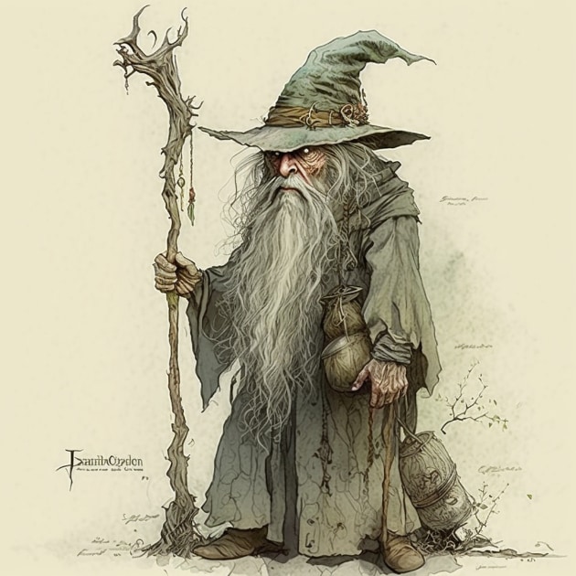 gandalf-art-style-of-anton-pieck