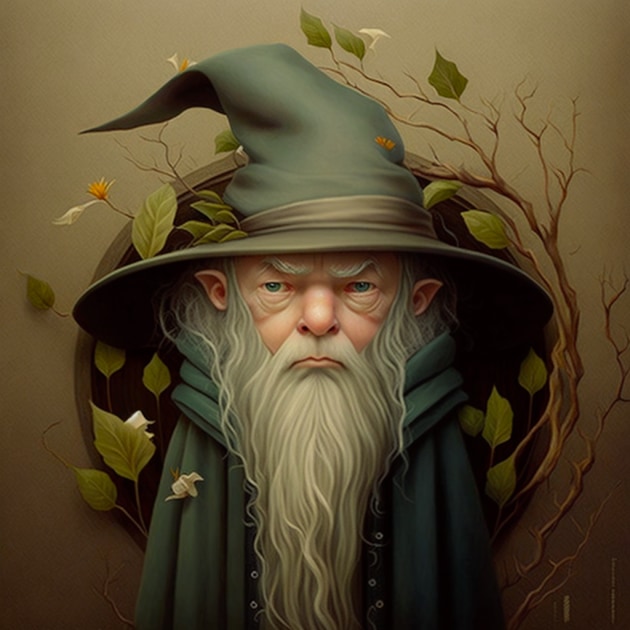 gandalf-art-style-of-benjamin-lacombe