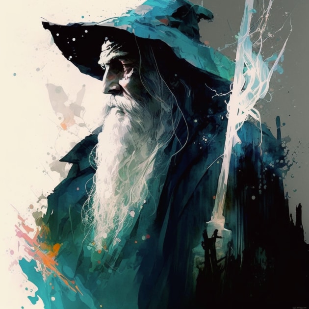 gandalf-art-style-of-bill-sienkiewicz