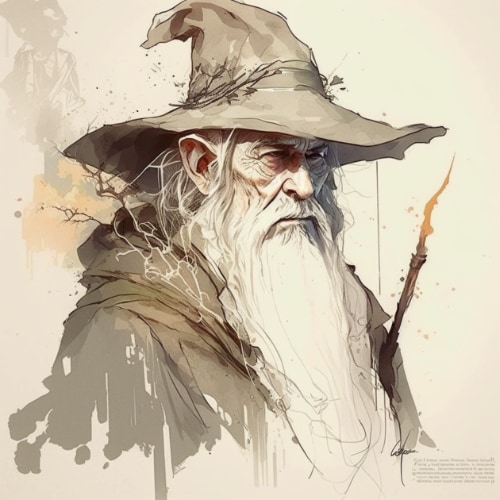 gandalf-art-style-of-claire-wendling
