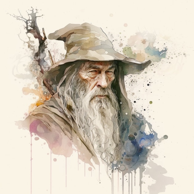 gandalf-art-style-of-david-mack