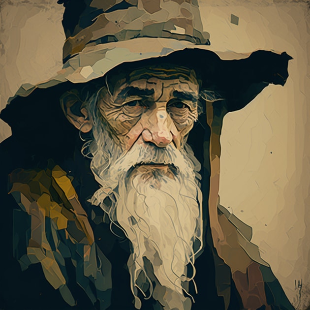 gandalf-art-style-of-egon-schiele