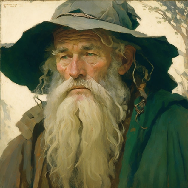 gandalf-art-style-of-elizabeth-shippen-green