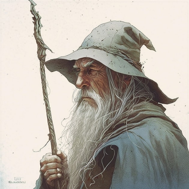 gandalf-art-style-of-frank-quitely