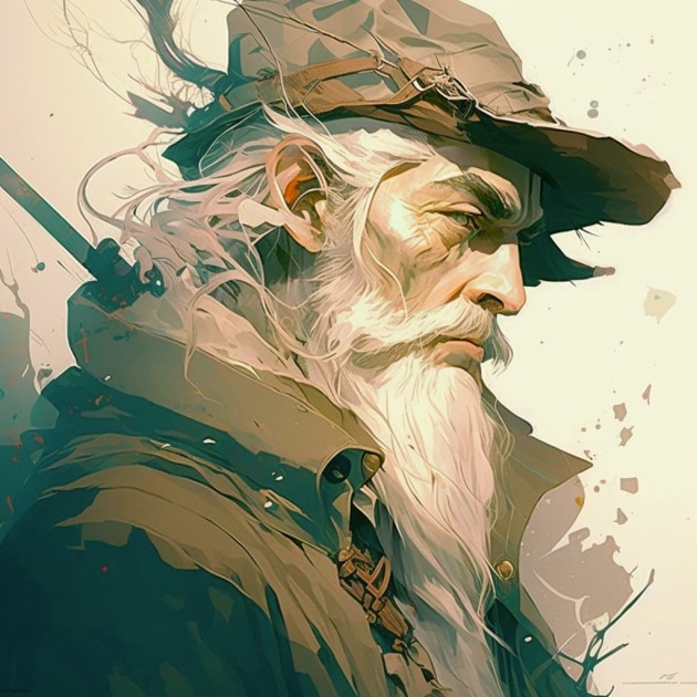 gandalf-art-style-of-greg-tocchini