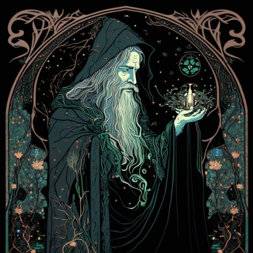 gandalf-art-style-of-harry-clarke