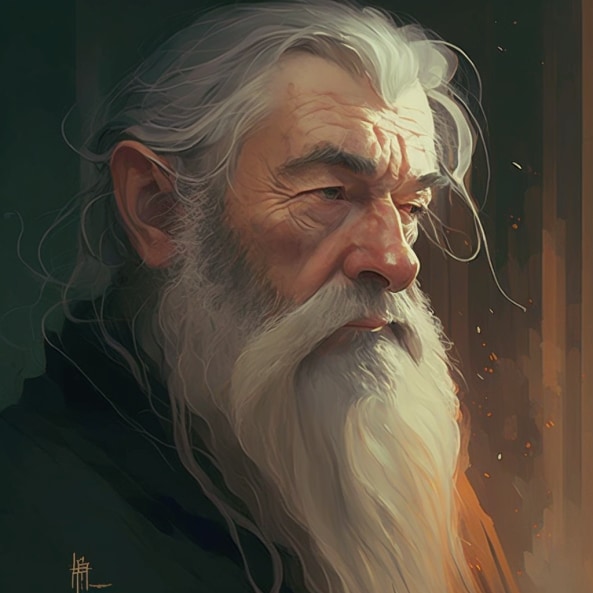 gandalf-art-style-of-ilya-kuvshinov