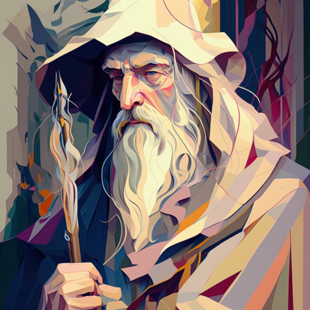 gandalf-art-style-of-isaac-maimon