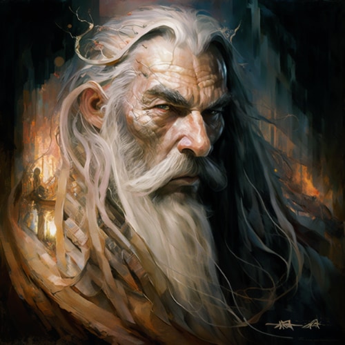 gandalf-art-style-of-karol-bak