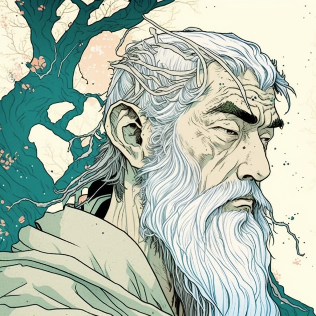 gandalf-art-style-of-shintaro-kago