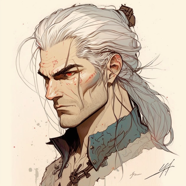 geralt-of-rivia-art-style-of-aiartes