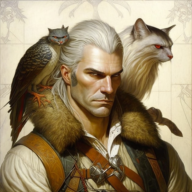 geralt-of-rivia-art-style-of-michael-parkes